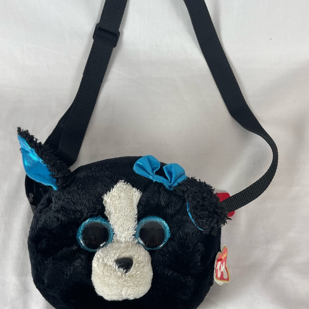 Ty Tracey silk cat kids purse